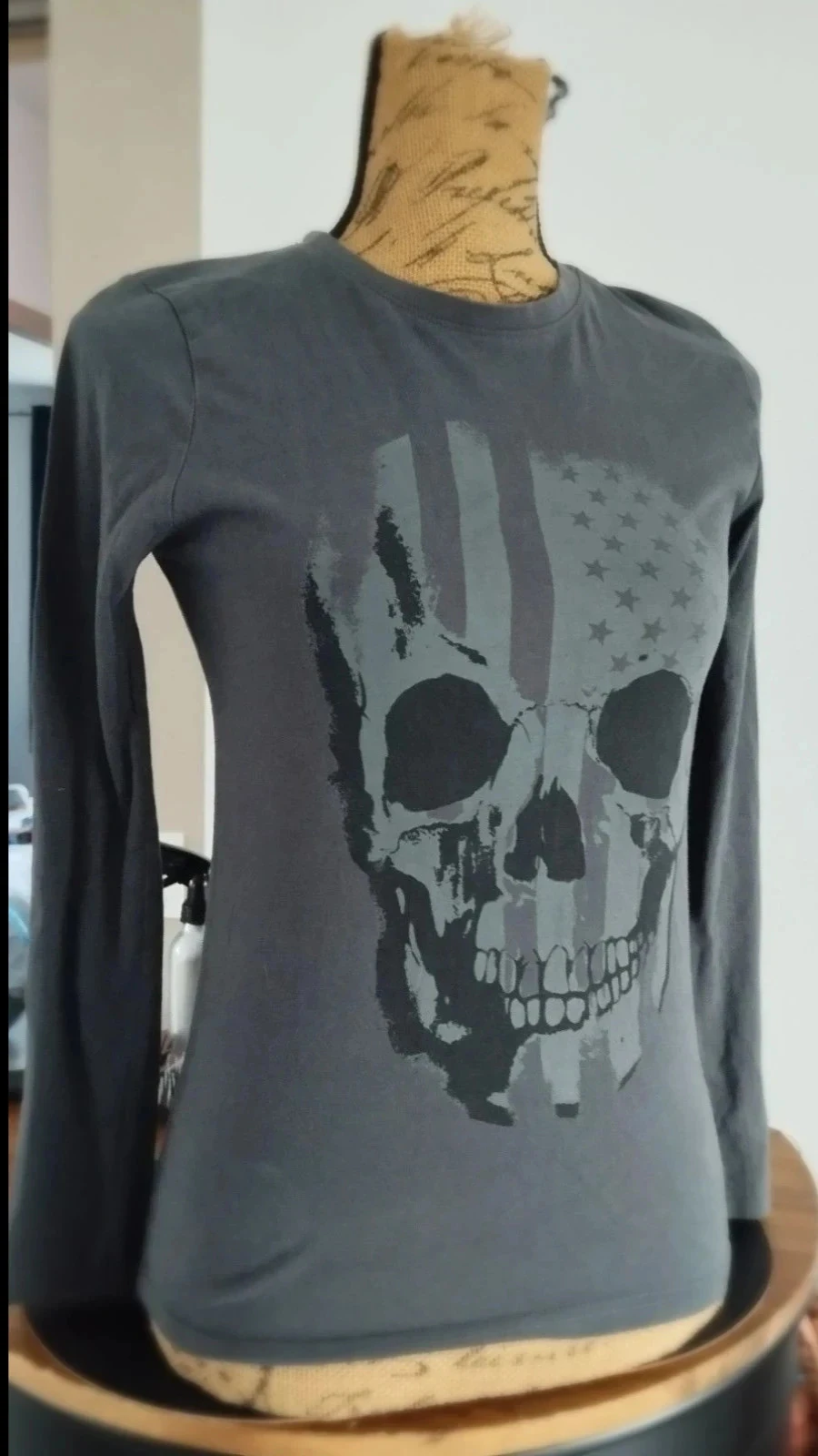 Camiseta calavera gris talla 12 años – photo 6